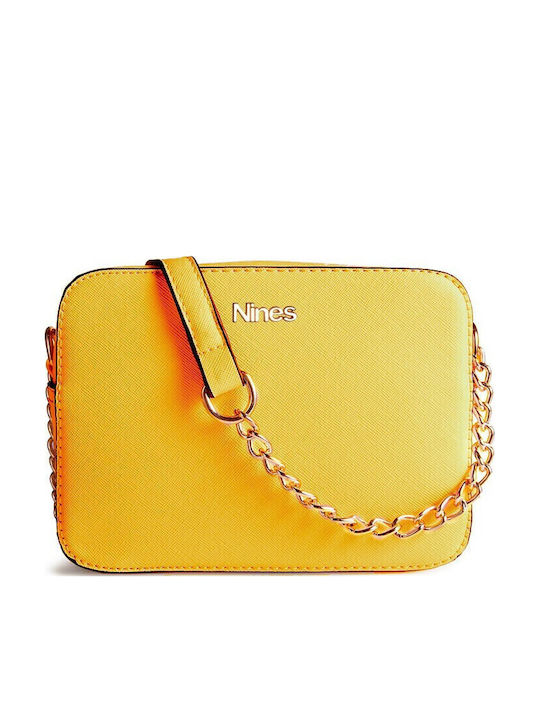 Nines Geantă de damă Crossbody Galbenă