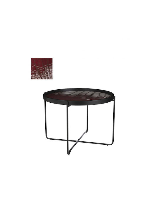 Round Coffee Table Metallic L60xW60xH44cm