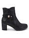 Softies Leather Women's Ankle Boots Black