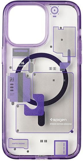 Spigen Ultra Hybrid Zero One Back Cover Plastic Transparent Purple (iPhone 14)