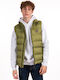 Sleeveless Jacket Puffer Windproof Green.
