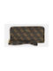 Guess Large Leather Women's Wallet Brown