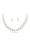 Callajewels Set cu Colier din Aur alb cu Perle