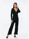 Women's Long-sleeved One-piece Suit Black