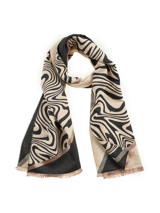 Verde Women's Wool Scarf Black