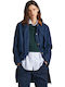 Missa Women's Blue Coat with Buttons