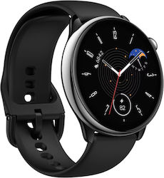 Amazfit Balance 46mm Αδιάβροχο Smartwatch με Παλμογράφο Μαύρο