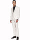 Ανδρικό Κοστούμι Με Γιλέκο Off White