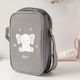 Kiokids Little Elephant Kids' Insulated Lunch Bag Handbag 2.5L Gray 15x7x24cm