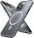 Torras Umschlag Rückseite Silikon Gray (iPhone 15 Pro Max)