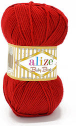 Alize Baby Best Ακρυλικό Κόκκινο 240m 100gr
