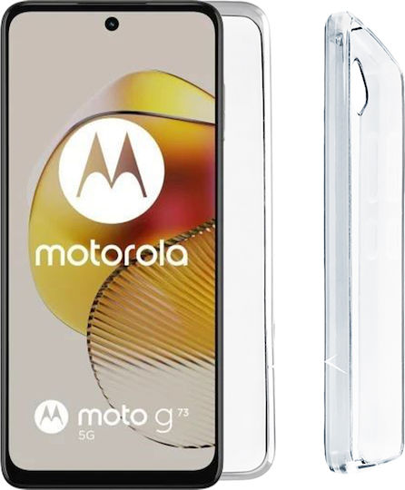 Volte-Tel Slimcolor Air Задна корица Силикон Прозрачен (Moto G73)