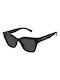 Ysl Sunglasses with Black Plastic Frame and Black Lens SL 641 001