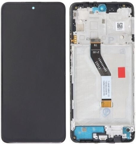 Οθόνη 5G mit Touch-Mechanismus und Rahmen für Poco M4 Pro (Schwarz)