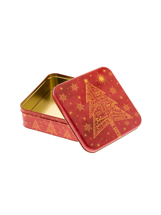 Iliadis Christmas Container Metallic Red 1pcs