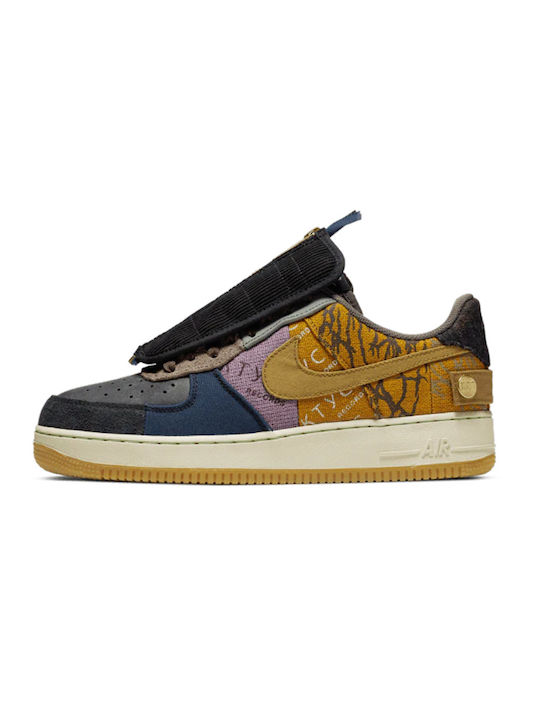 Nike Air Force 1 Low Fossil Travis Scott Sneakers Multicolour