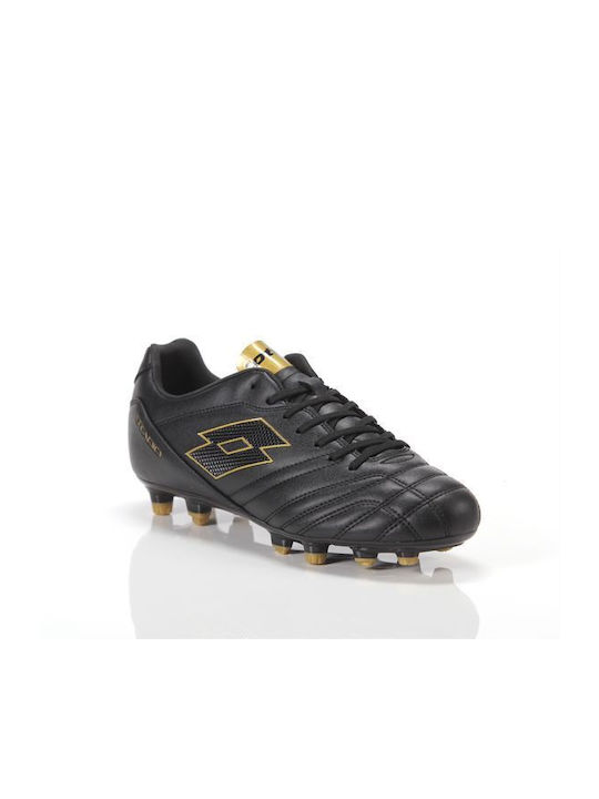 Lotto Stadio 705 FG Low Football Shoes with Cleats Black