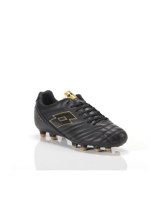 Lotto Stadio 705 FG Low Pantofi de fotbal with Cleats Black