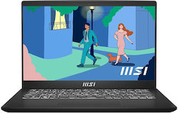 MSI Modern 14 C12MO-868PL 14" FHD (Kern i5-1235U/16GB/512GB SSD/W11 Startseite) (US Tastatur)