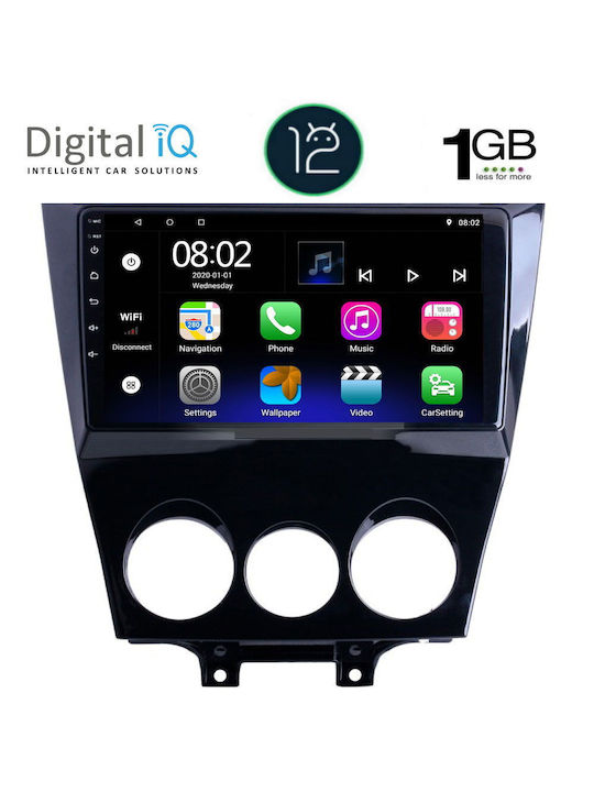 Digital IQ Car Audio System for Audi A7 Mazda RX-8 2008> (Bluetooth/USB/WiFi/GPS) with Touch Screen 9"