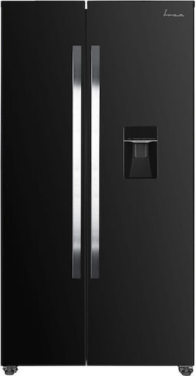 Fram Ψυγείο Ντουλάπα 439lt Total NoFrost Υ177xΠ90xΒ59εκ. Μαύρο FSBS-HM440NFBKWDE++