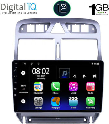 Digital IQ Ηχοσύστημα Αυτοκινήτου για Peugeot 307 Audi A7 2001-2008 (Bluetooth/USB/WiFi/GPS) με Οθόνη Αφής 9"