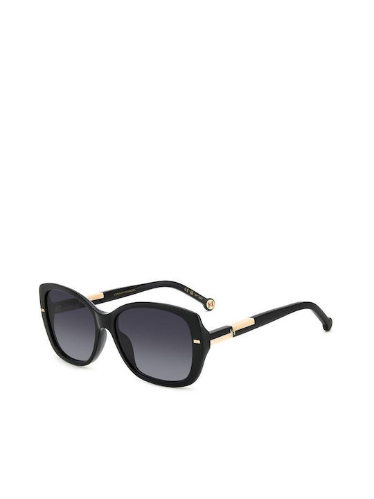 Carolina Herrera Women's Sunglasses with Black Plastic Frame and Black Gradient Lens HER 0176/G/S KDX/9O