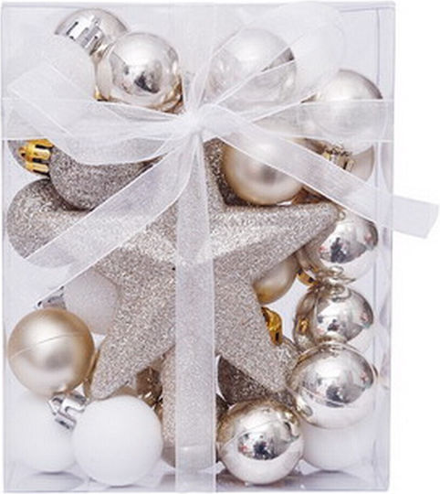 Hängendes Kugel Ornament Ornament Gold Set 30Stück