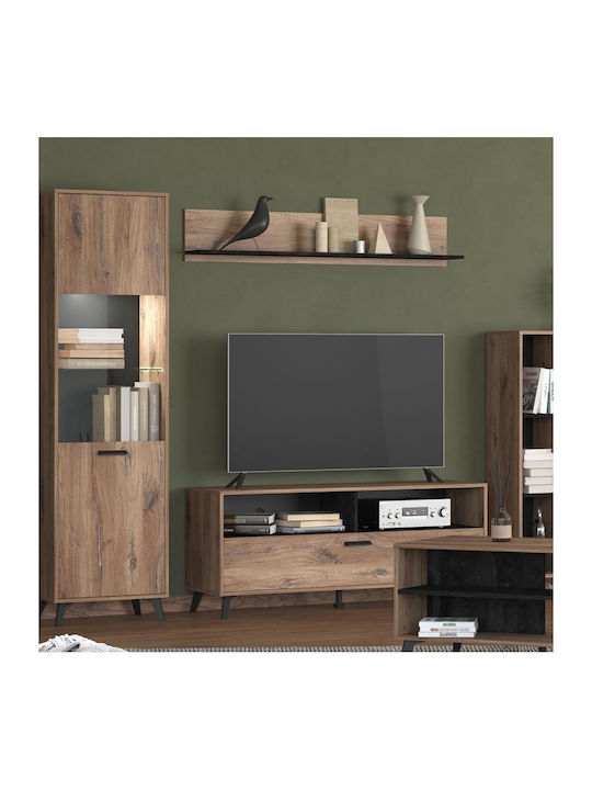 Ράφι Τοίχου Corvia Zp Flagstaf-Carbon 138x20x24εκ.