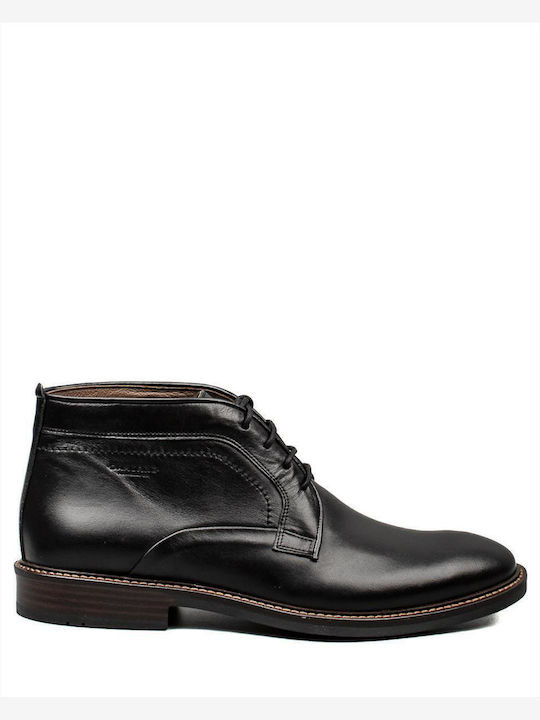Damiani Leder Schwarz Herrenstiefel
