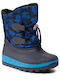 Kinder-Schneestiefel mit Schnürsenkeln Marineblau