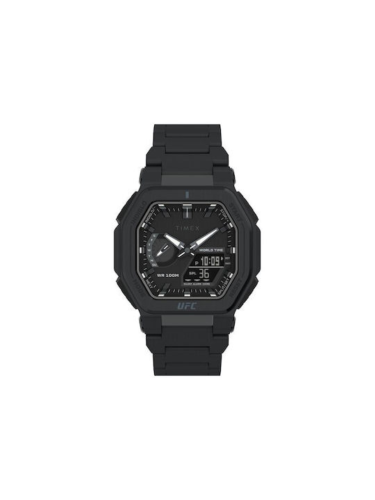 Timex Ufc Ρολόι Μπαταρίας σε Μαύρο Χρώμα
