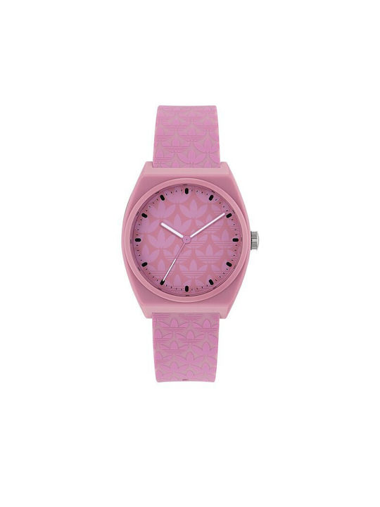 Adidas Project Two Watch Battery with Pink Rubber Strap