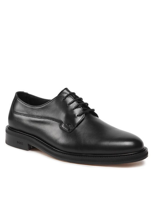 Boss Shoes Men's Leather Casual Shoes Black