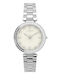 Timex Γυναικείο Ρολόι 32mm Μπαταρίας με Ασημί Μεταλλικό Μπρασελέ