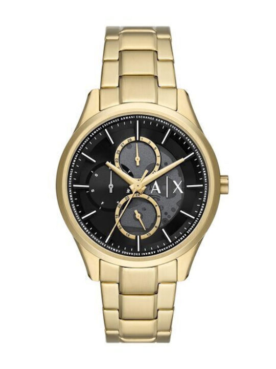 Armani Exchange Γυναικείο Ρολόι 42mm Μπαταρίας με Χρυσό Μεταλλικό Μπρασελέ