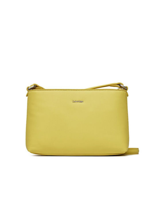 Calvin Klein Must Xbody Md Geantă de damă Crossbody Galbenă