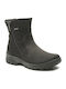 Leather Women's Ankle Boots Black