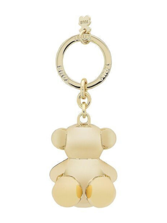 Tous Keychain Bear Metallic Gold