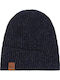 Lyne Beanie Ανδρικός Σκούφος Πλεκτός σε Navy Μπλε χρώμα