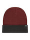 Beanie Frauen Beanie mit Rippstrick in Burgundisch Farbe
