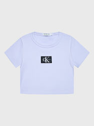 Calvin Klein Monogram Kids T-Shirt Purple