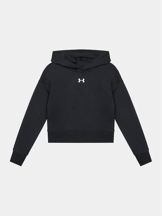 Under Armour Kids Fleece Sweatshirt with Hood Black Rival Skroutz.cy