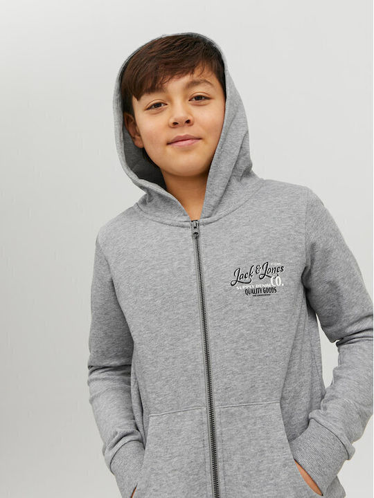 Jack & Jones Kids Cardigan with Hood grey