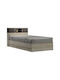 Olympus Κρεβάτι Ημίδιπλο Ξύλινο Castillo-toro με Τάβλες για Στρώμα 120x200cm