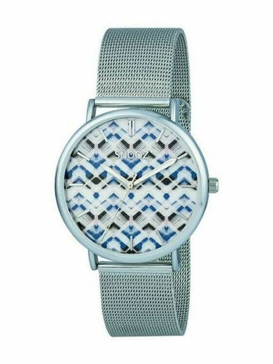 Snooz Men's Watch 40mm Battery with Silver Metal Bracelet