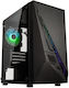 Kolink Inspire K2 Plus A-RGB Gaming Midi Tower Computer Case with Side Window Black