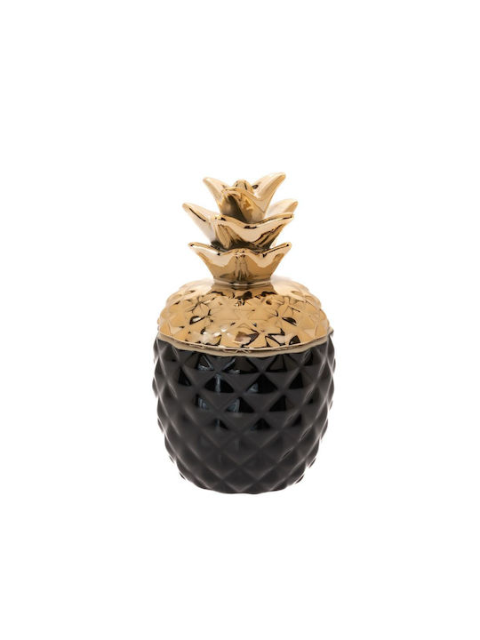 Iliadis Decorative Vase Ceramic Black 9x17cm 1pcs