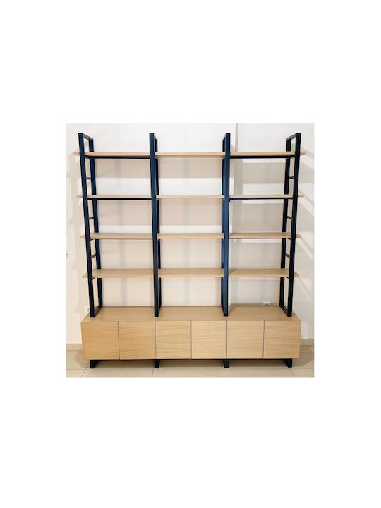 Bookcase Natural Oak 170x40x170cm