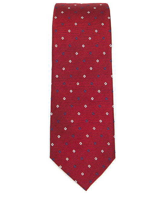 Donini Uomo Exclusive Herren Krawatte Synthetisch Gedruckt in Burgundisch Farbe